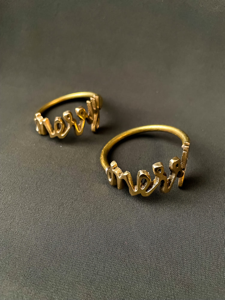 Merry Napkin Ring Set of 2