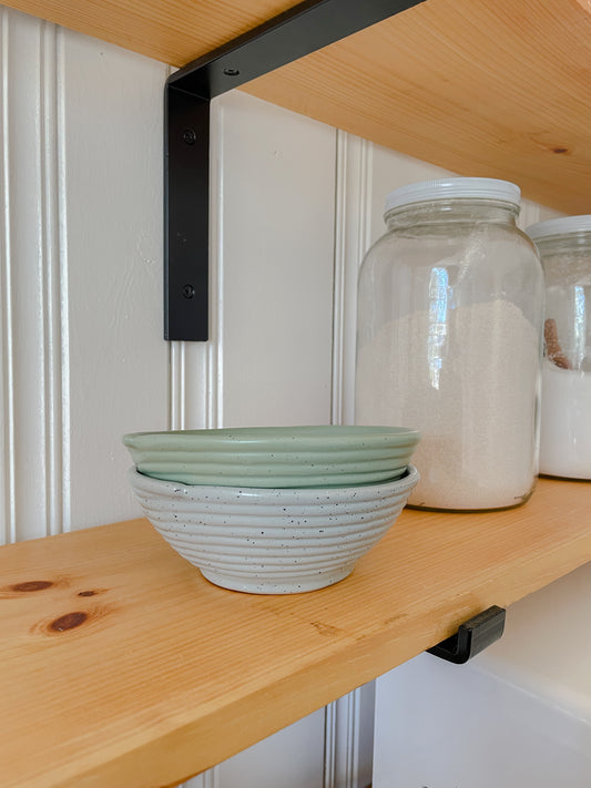 Blue/Green Speckled Bowls Set of 2