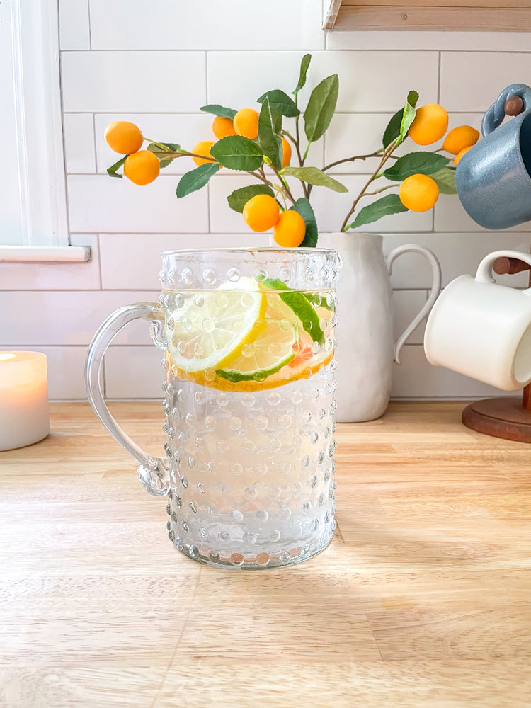 Hobnail Glass Pitcher- Clearance