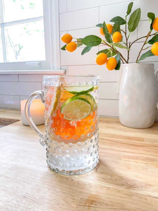 Hobnail Glass Pitcher- Clearance