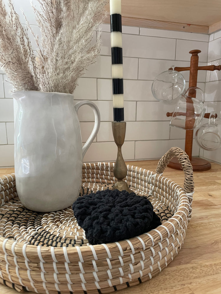 Black Knit Coasters