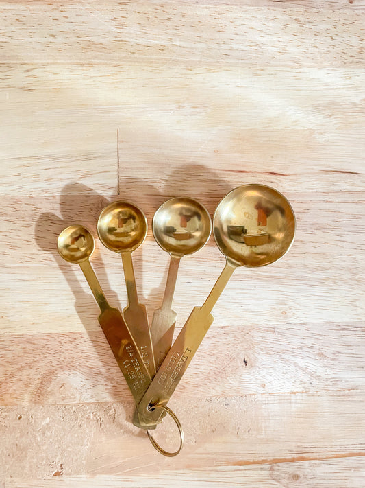 Gold Measuring Spoons Set