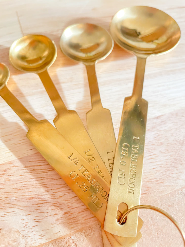 Gold Measuring Spoons Set