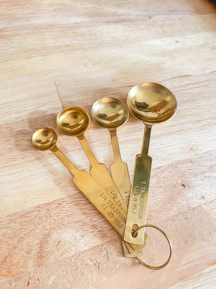 Gold Measuring Spoons Set