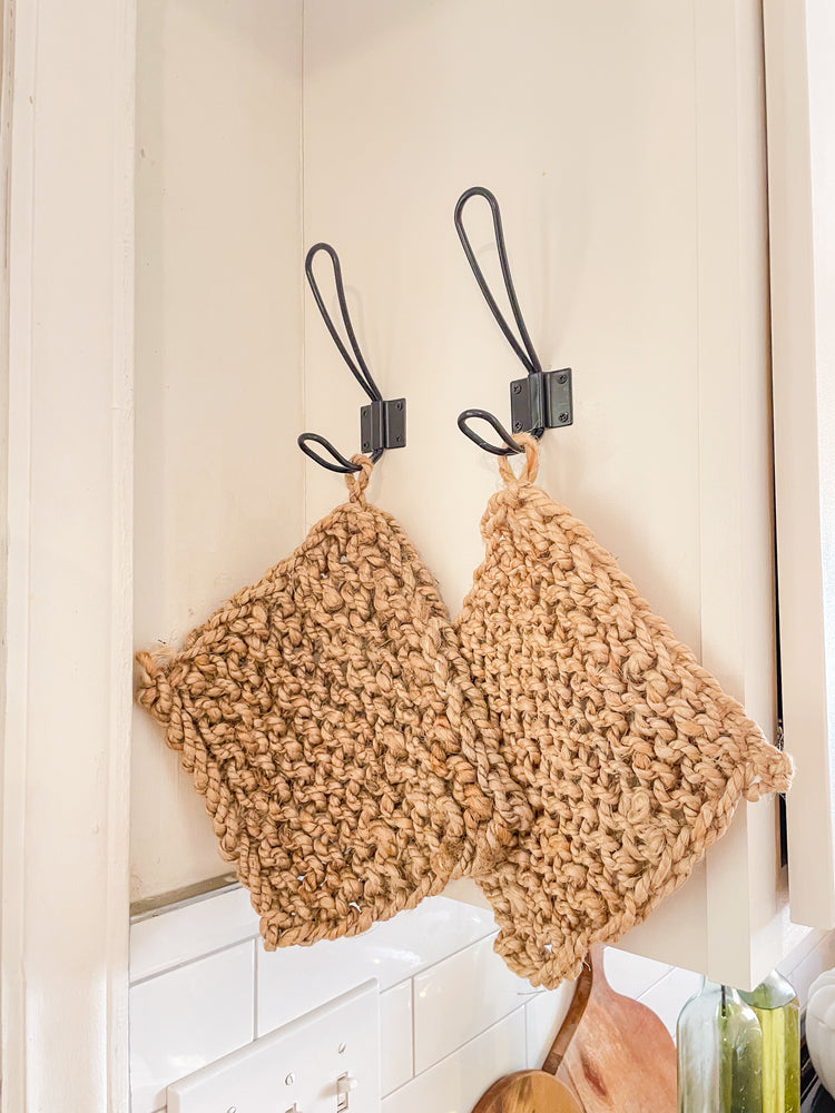 Jute Potholder Set