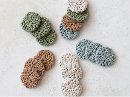 Round Crochet Cotton Coasters