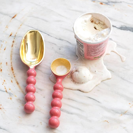 Round Pink Bubbled Ice Cream Scoop