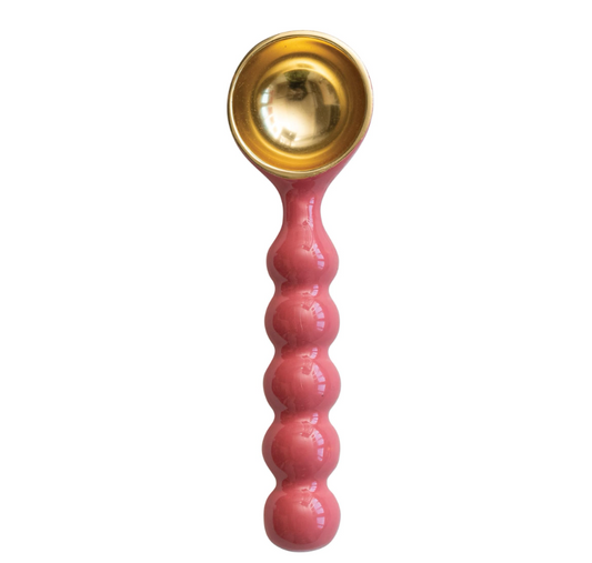Round Pink Bubbled Ice Cream Scoop