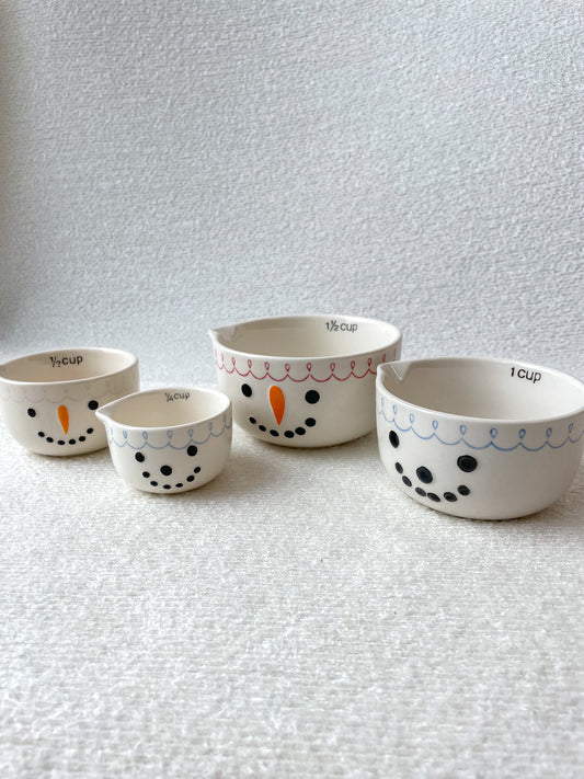 Snowman Measuring Cups Set