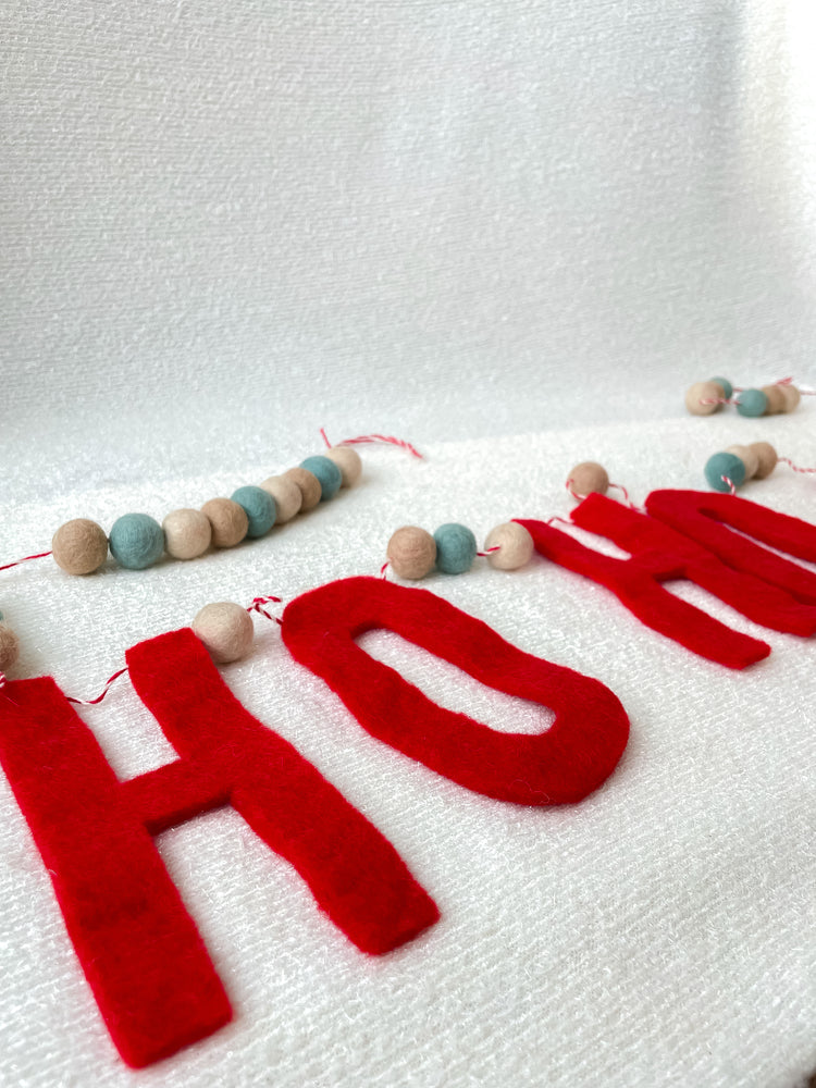 HO HO HO Felt Garland