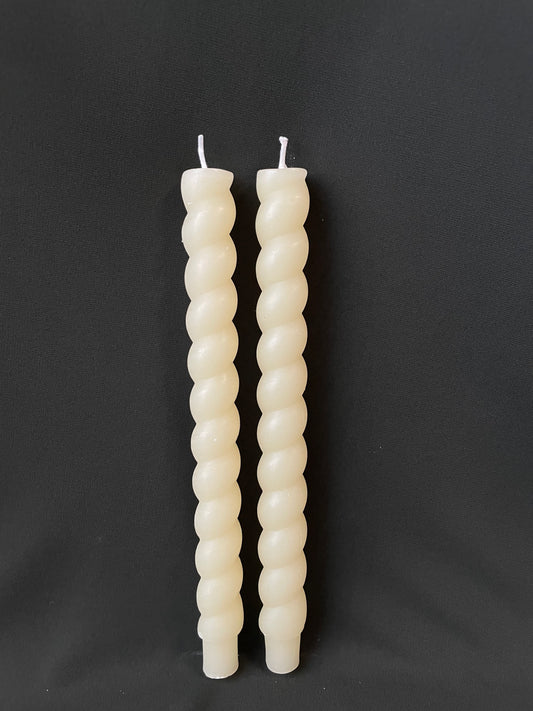 Creamsickle Swirl Candlestick Set