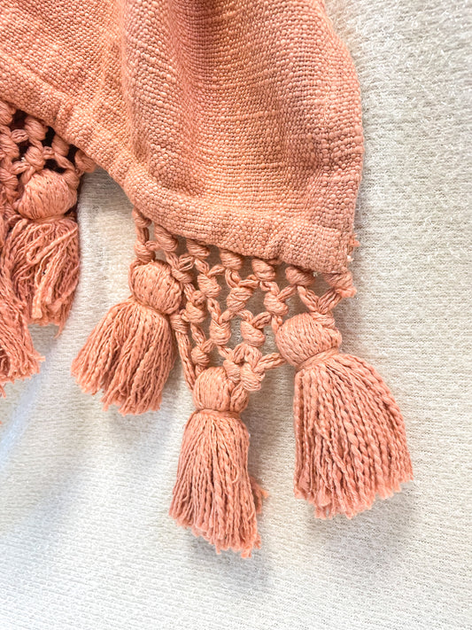 Pink Blanket with Tassels